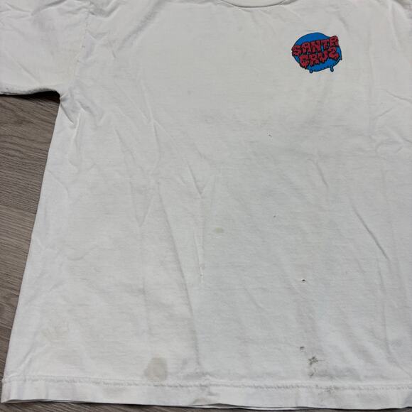 Vintage 90s Santa Cruz Screaming Hand NHS Tag Shirt Men's Small Skater - Picture 10 of 11